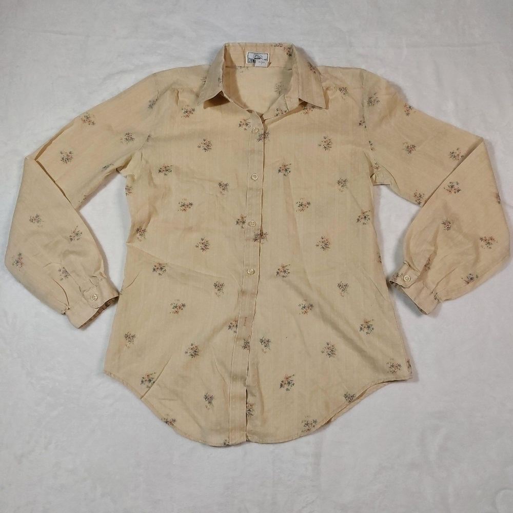 Dunloggin Vintage Floral Button Down Size 11/12